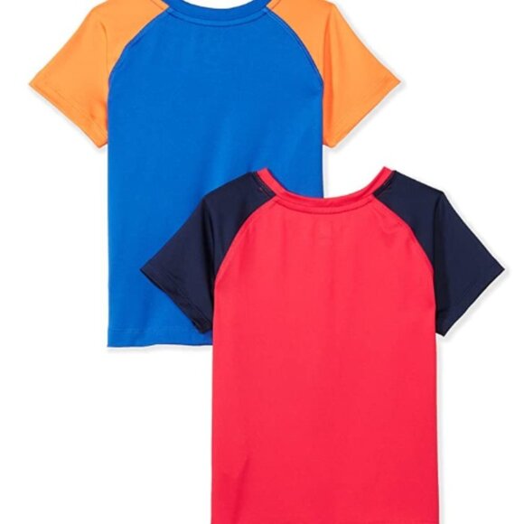 Spotted Zebra Boys Shirts Medium Active Stretch T-Shirts Football Red 2 Pack Neo - Picture 3 of 3